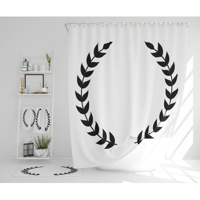 Natachia Polyester Shower Curtain Set