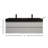 Golitz 59'' Double Bathroom Vanity with Stainless Steel Top-238396069