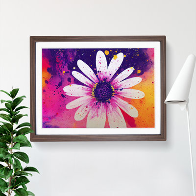 Daisy Flower Splash Vol.5 Abstract - Single Picture Frame Print