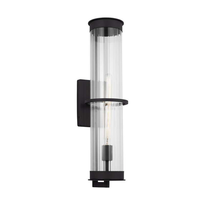 Blesse Wall Light, Black, 24" H x 6.13" W x 6.13" D