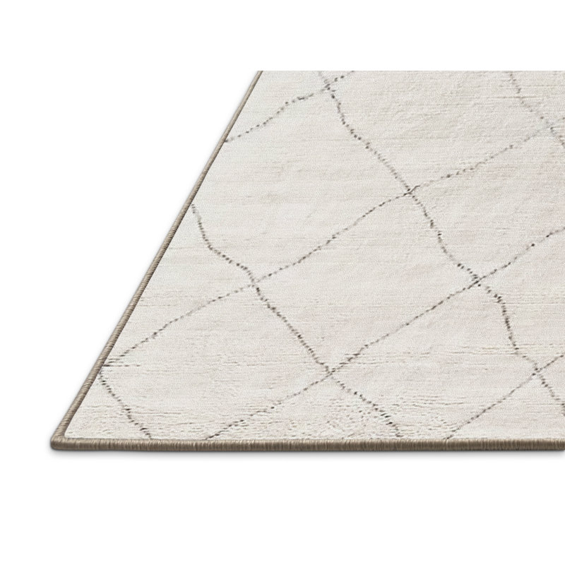 Tapis oriental blanc Brekke, Tapis de couloir 2 pi x 5 pi
