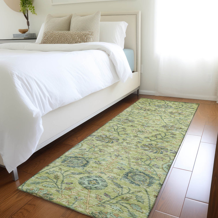 Machine Washable Indoor/Outdoor Chayden ACN1087 Mint Rug