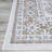 Hanlin Floral Flatweave Ivory Light Brown Sand Indoor Outdoor Area Rug-1173281505