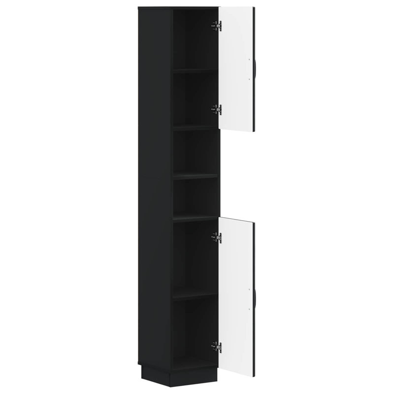 Linen Cabinet, Black