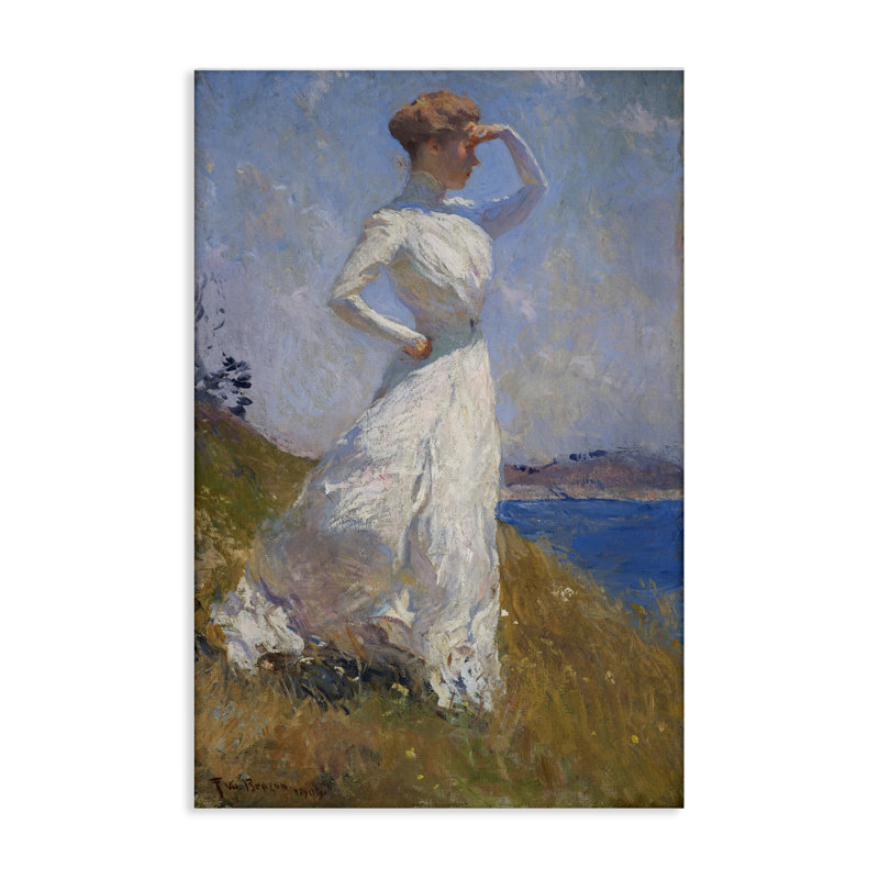 Art classique sur toile, "Femme classique au soleil" par one1000paintings, H 24 po x l 16 po