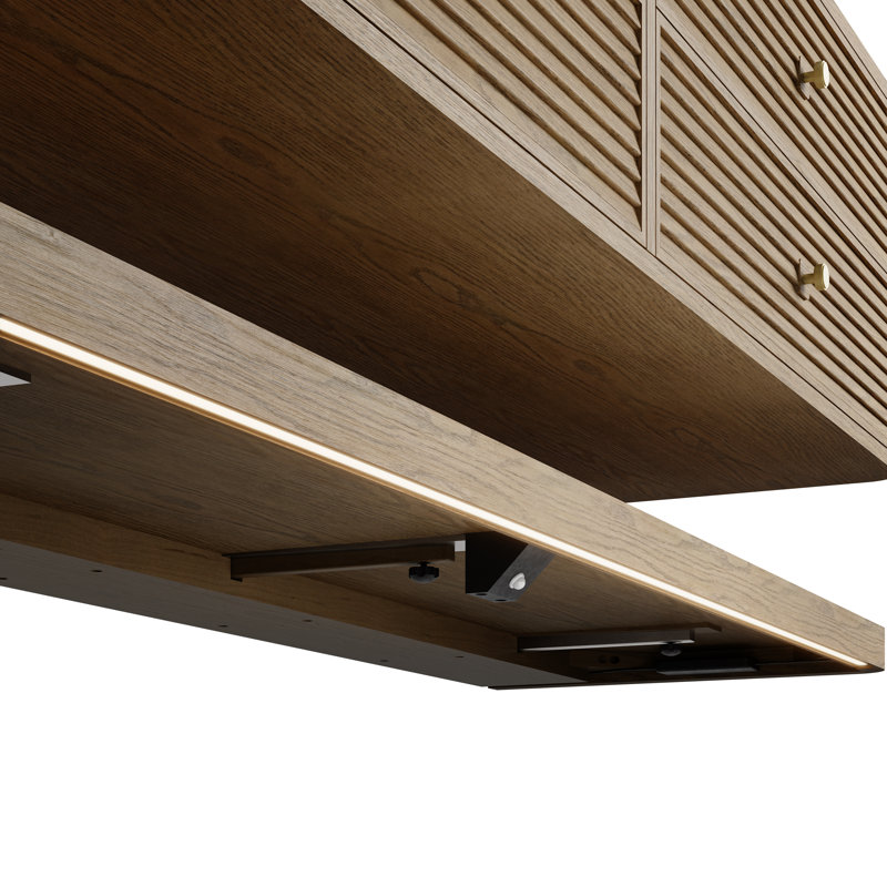 Allamari 72" W Double Vanity Base, Dune Mist