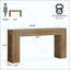 Grand canapé de table, table de couloir en bois, console