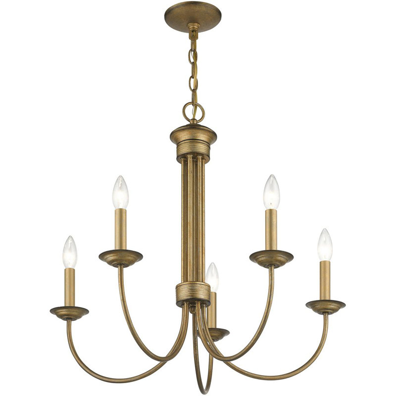 Lustre classique / traditionnel Katoya, H 25 po x l 7 po x P 14 po, 5