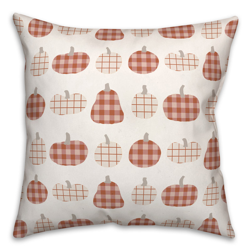 Plaid Throw Pillow, 20" H x 20" W