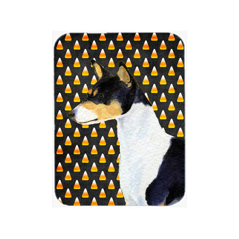 Planche à découper en verre caroline trésors basenji Halloween Candy Corn