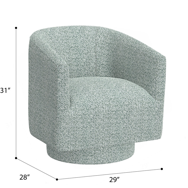 Fauteuil d'appoint pivotant, Bleu