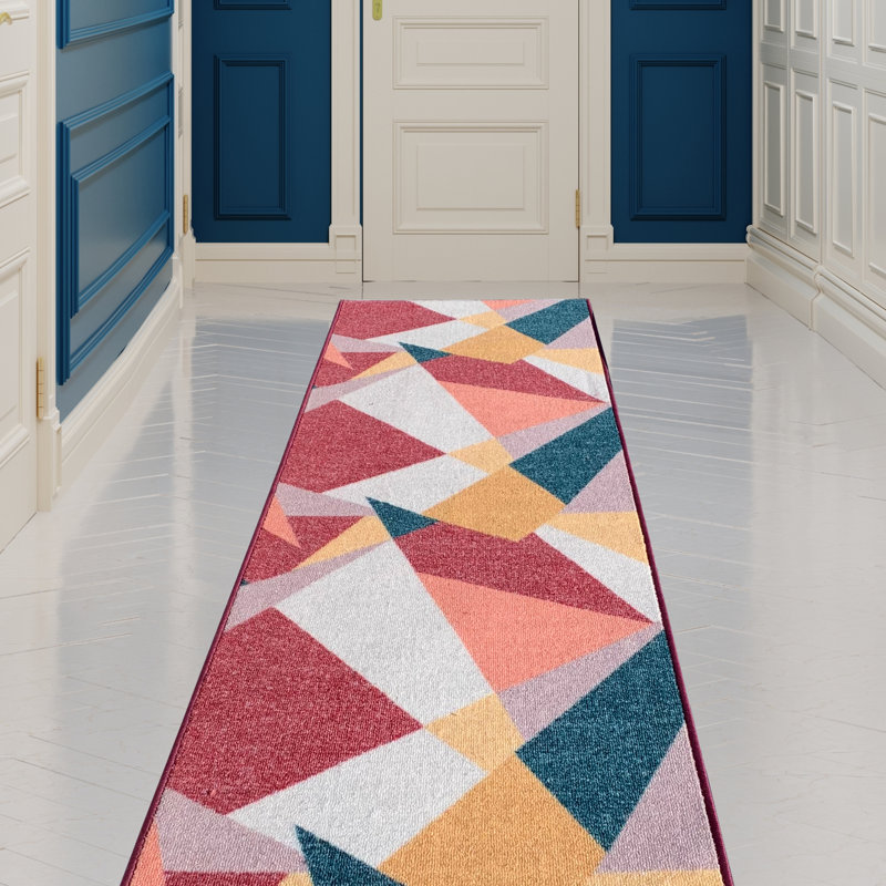 Secondina Geometric Indoor Rug, Runner 2'2'' x 7'