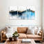 «Abstract Landscape Pine Trees Mountain», ensemble de 3 pièces sur toile par Cindy C-93057735