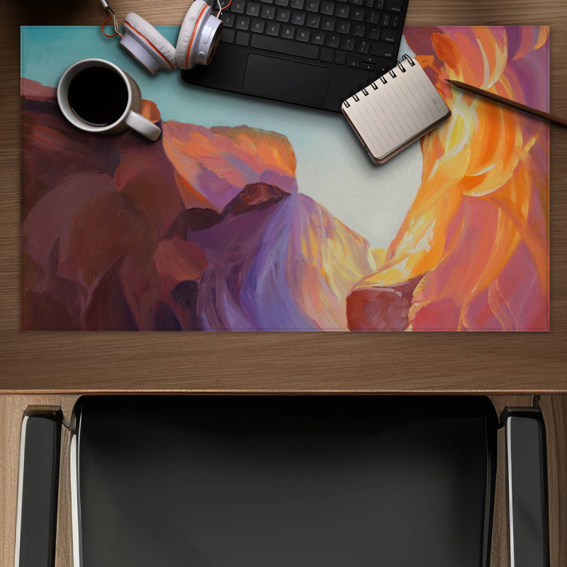 Antelope canyon - 14.00"x24.25" Desk mat