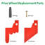 WinSpin Pegs & Red Pointer Kit de remplacement pièce de remplacement de roue de carnaval