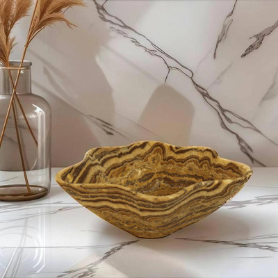 Centre de table onyx orange sanguin