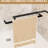 54" W X 72" H Double Sliding Shower Door With 1/4"  6Mm  Clear Tempered Glass And -Proof Film, Matte Black Aluminum Frame, Dual Stainless Steel Handles, Adjustable Width From 56" To 60", Reversible-122098459