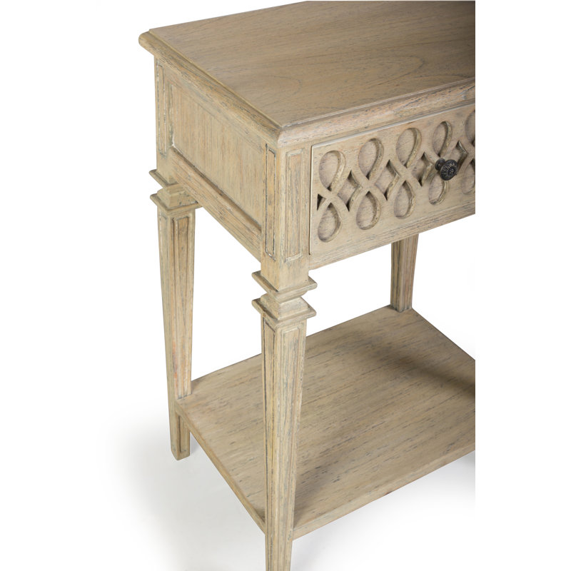 Artisans 50cm W Solid Wood Bedside Table