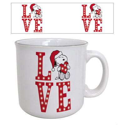 Peanuts - Love-Holiday Snoopy 20oz. Camper Mug