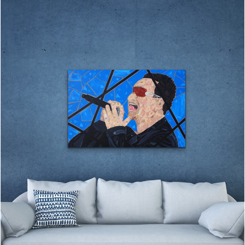 Bono Painting by Eddie Bruckner