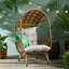 Fauteuil de patio en osier Cozy-2085648001