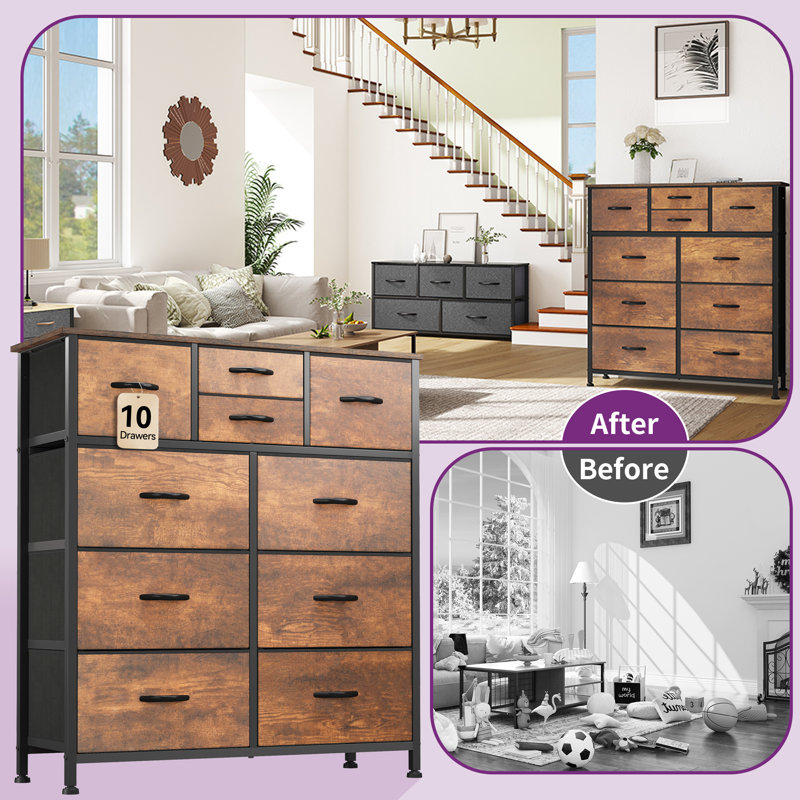 Commode 10 tiroirs Athena