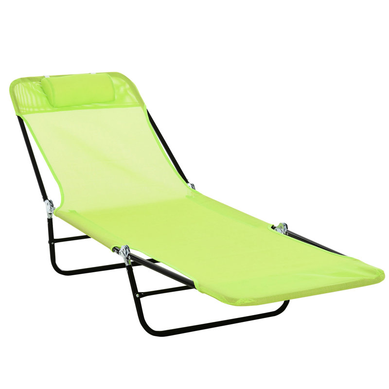 Chaise longue d'extérieur, chaise pliante réglable et, pour la plage, chaise de plage portative, dossier, cour, patio