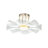 Vetrina Integrated LED Semi-Flush Mount in Light Gold