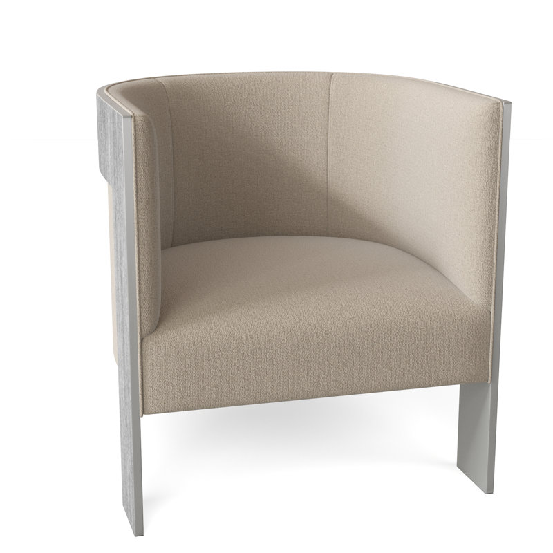 Cosway 28" Wide Barrel Chair, Dark Grey Chenille 1053-011
