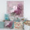 «Vintage Purple and Pink Flowers II», reproduction sur toile flottante