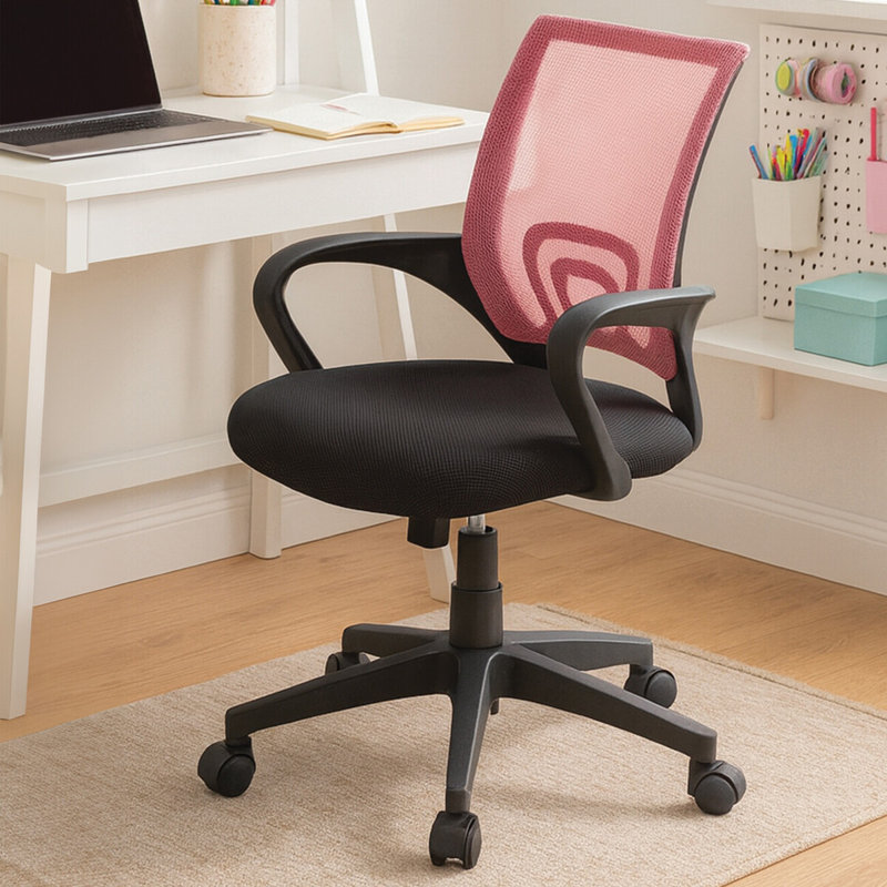 Sharples Office Chair, Pink/Black