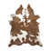 Angelou 6' X 7' Brown and White Genuine Cowhide Area Rug
