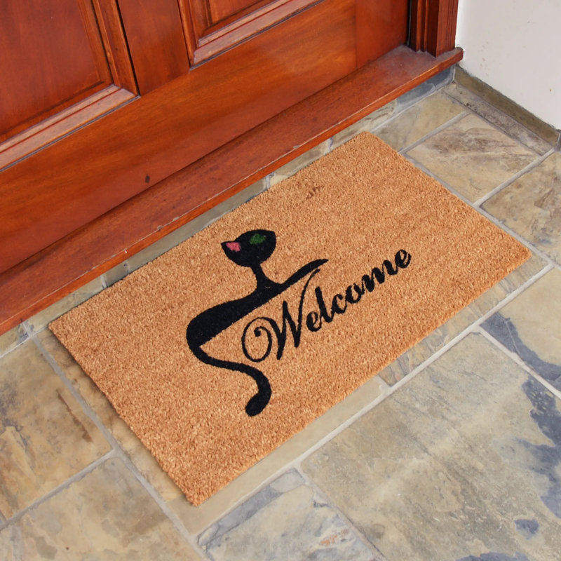 Mignon petit chaton 2 pièces 18 po x 30 po Ensemble de tapis d'extérieur antidérapant
