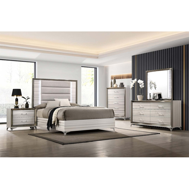 Bey Upholstered Platform Bed, Queen
