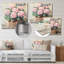 Hortensias dans un panier rétro I - hydrangées, impression murale-422195285