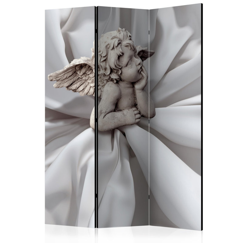 Downton 172cm H Solid Wood Folding Room Divider, 3