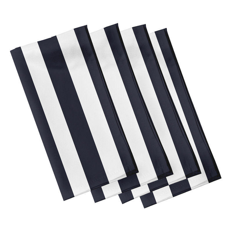Ensemble de serviettes 4 pièces Caymen, L 18 po x L 18 po, Bleu marine