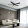 52" Armeta 5 - Blade LED Smart Flush Mount Ceiling Fan with Remote Control and Light Kit Included.