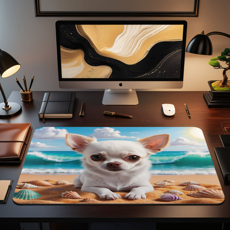 Polyester Desk Pad, 14.4x12.1