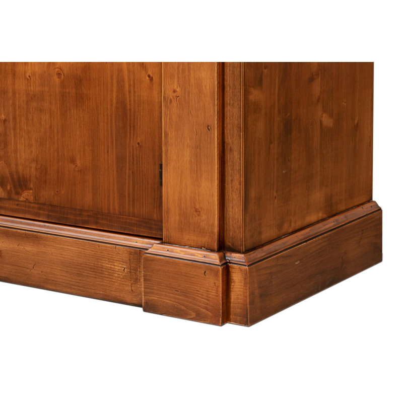 Crested 96'' W Solid Wood Sideboard, Noce Anticato