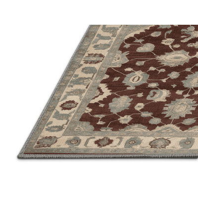 Machine Washable Overdyed Gray Area Rug