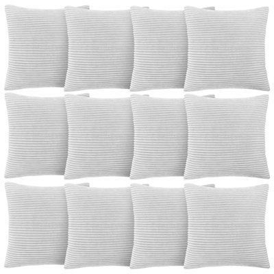 Aspire Homeware Striped Square Velvet Cushion Cover