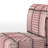 Pink Denim Patchwork - Upholstered Patterned Accent Slipper Chair