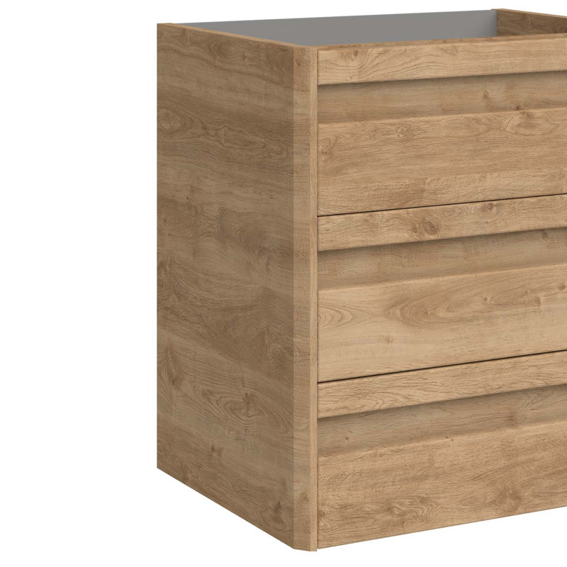 Armoire-lavabo simple 3 tiroirs DAX Venice, Chêne