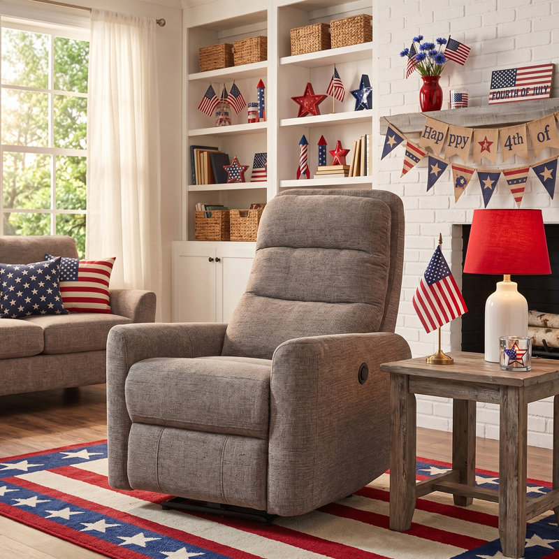 31" Oversized Power Recliner Chair with Adjustable Headrest, FSC Wood Frame & 360 lb. Weight Capacity
