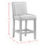 Parke Square 5PC Counter Height Dining Set-Table & Four Black PU Chairs