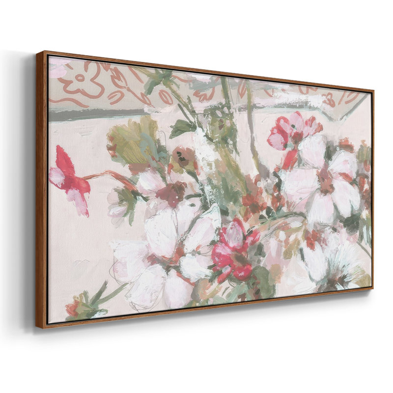 Blooming Sweetness II - Toile tendue avec châssis tendue, prête à accrocher, Noyer, H 21 po x l 41 po