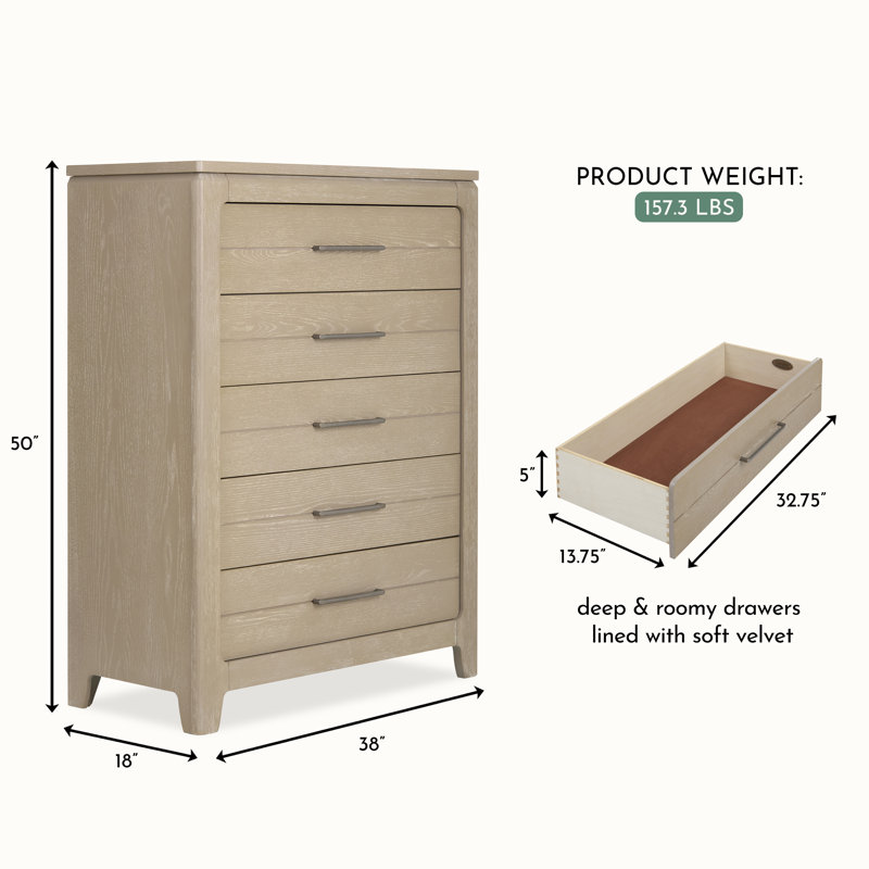 Oakley Tall Chest, Sienna