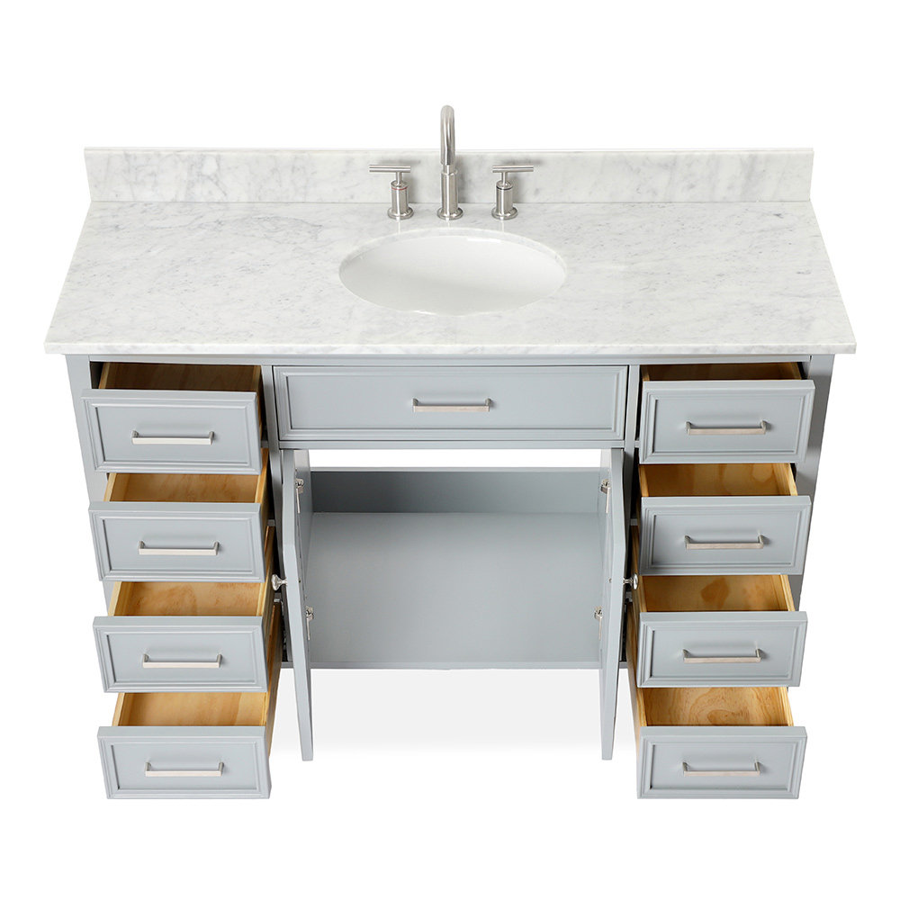 55'' Single Bathroom Vanity, Gray