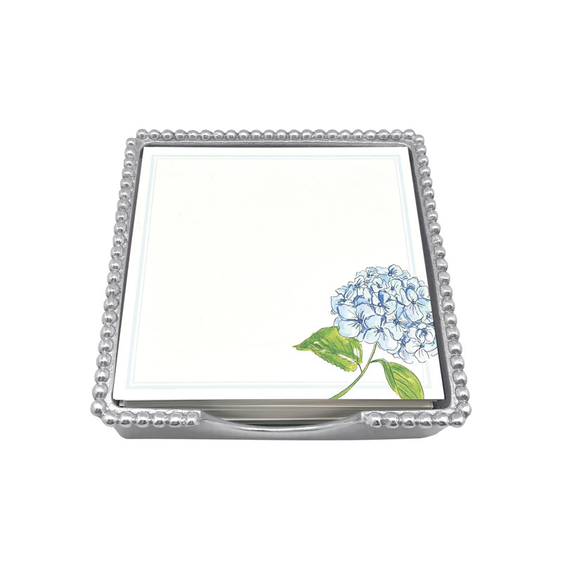 Hydrangea Beaded Notecard